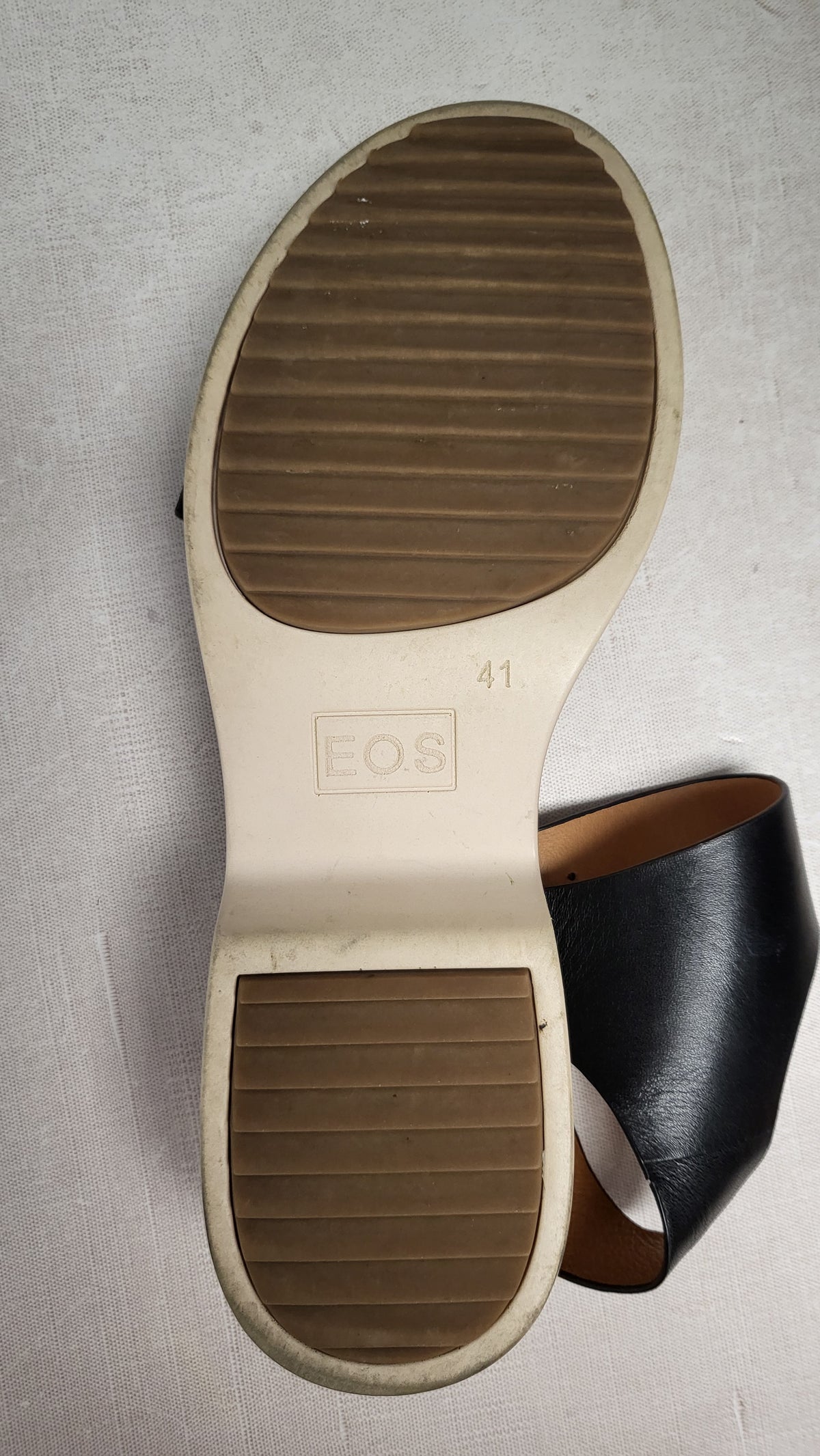 Eos Black Briar Leather Sandals (41)