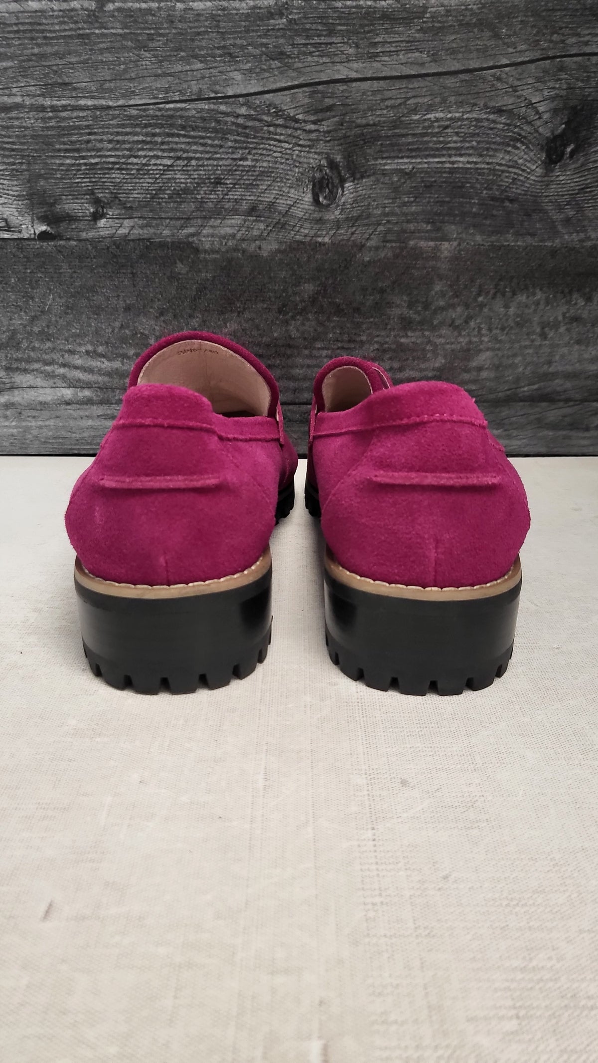 Andrea Biani Fushia Suede Loafers (40)