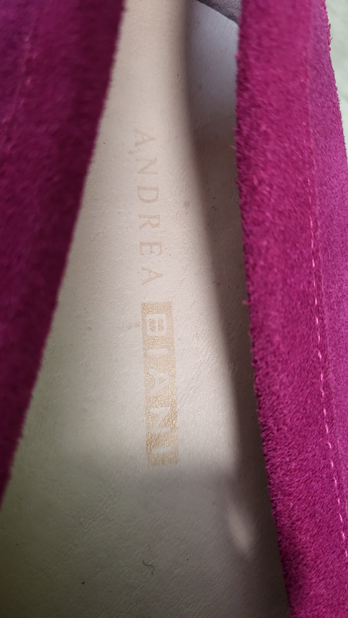 Andrea Biani Fushia Suede Loafers (40)