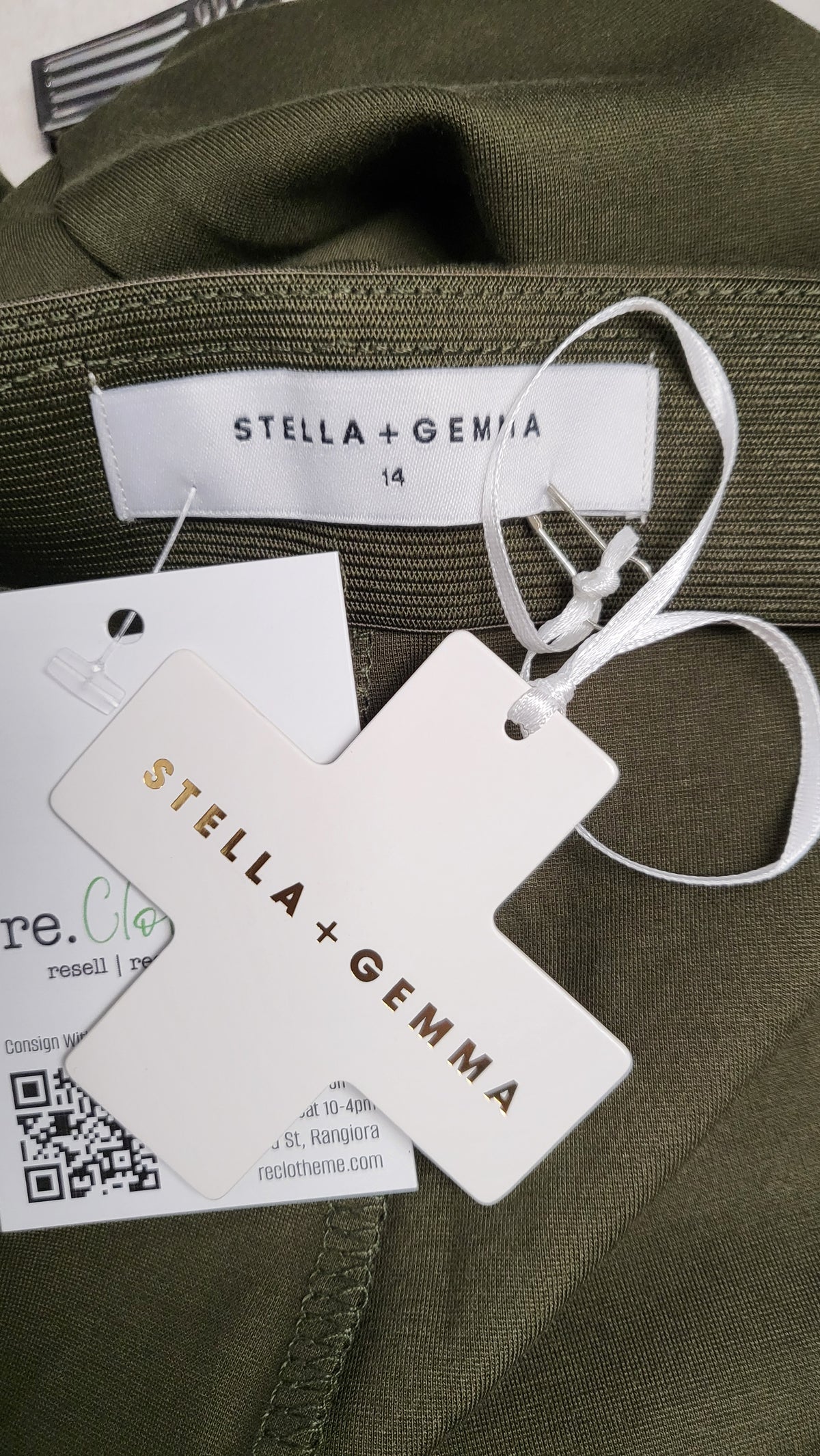 Stella+Gemma Khaki Tahoe Pant BNWT (12-14)