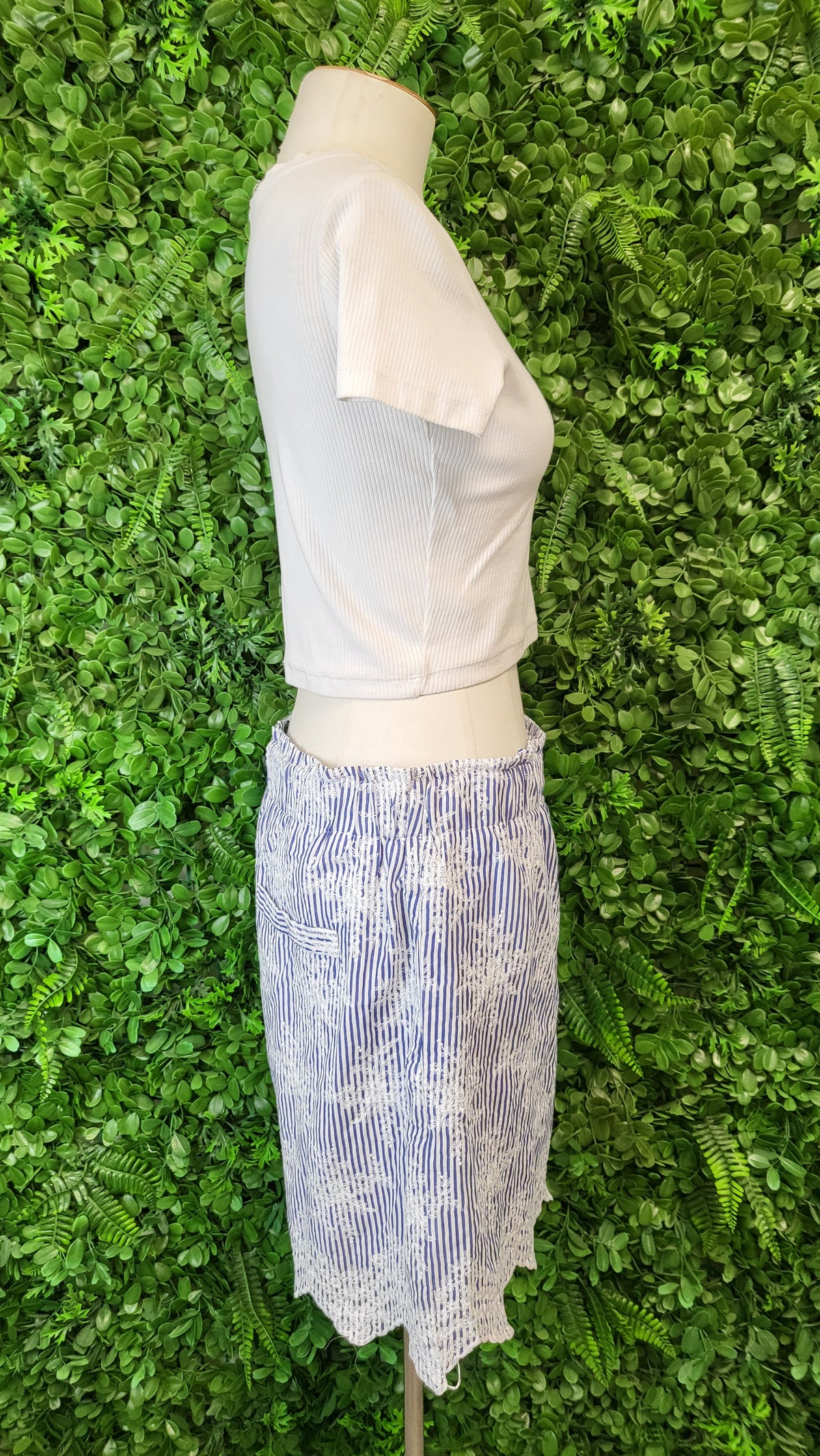 Molly Bracken Stripe Embroidered Short (12)