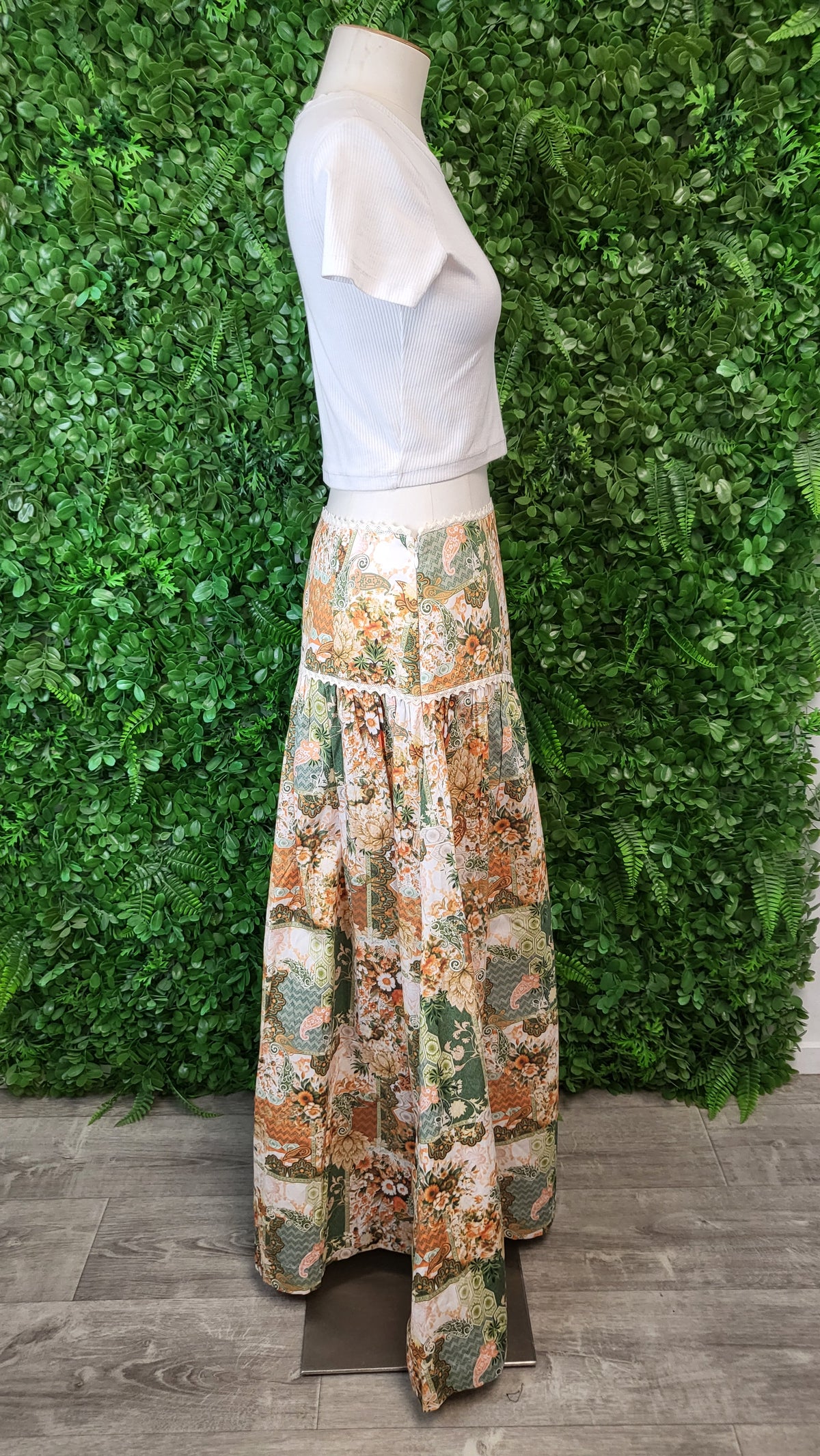 Heaven Vintage Print Aida Maxi Skirt BNWT (12)