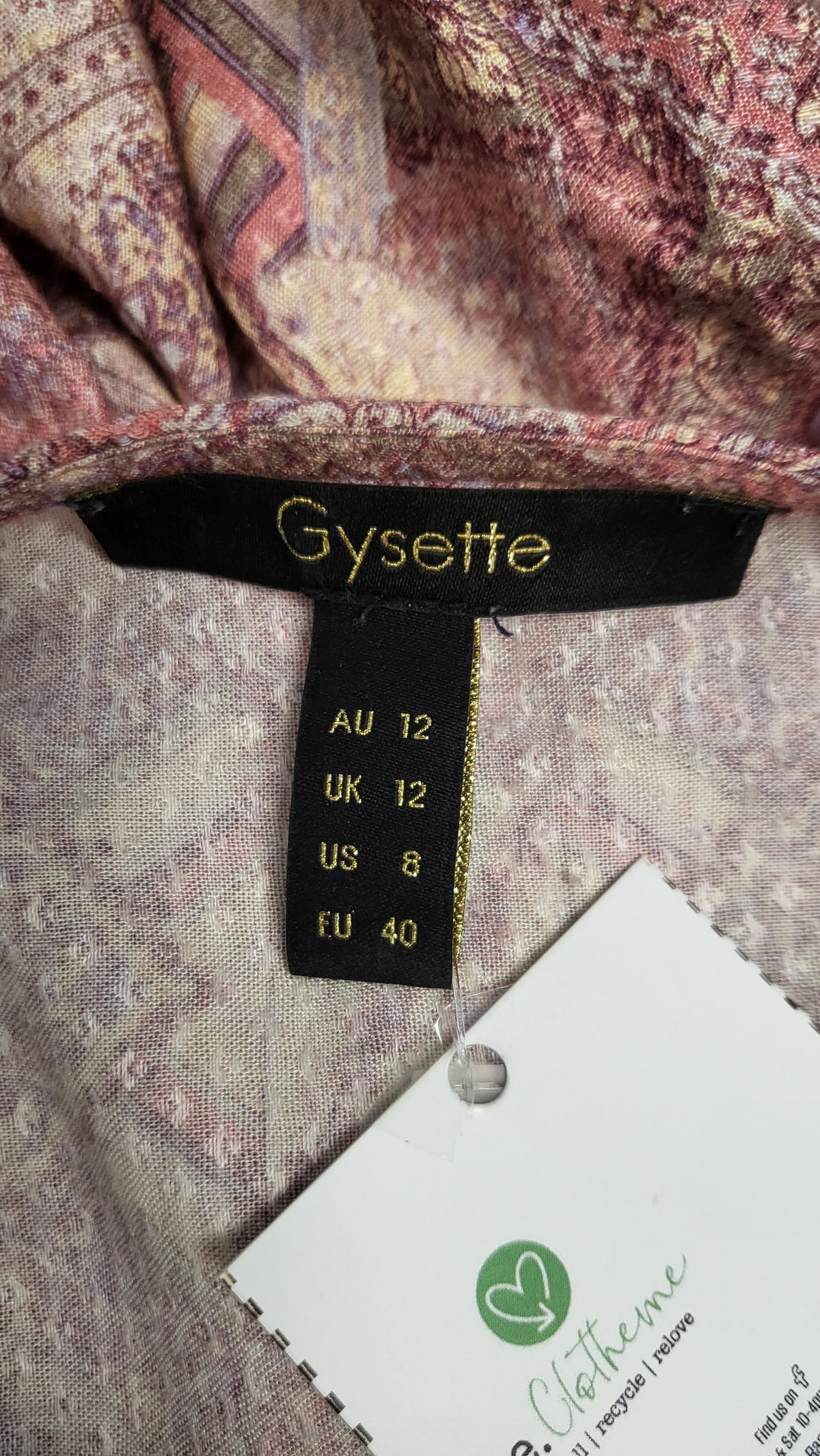 Gysette Print Tie Cuff Top (12)