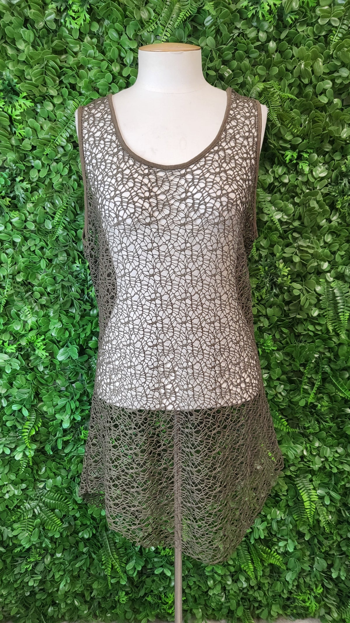 Taylor Khaki Net Tank (14)