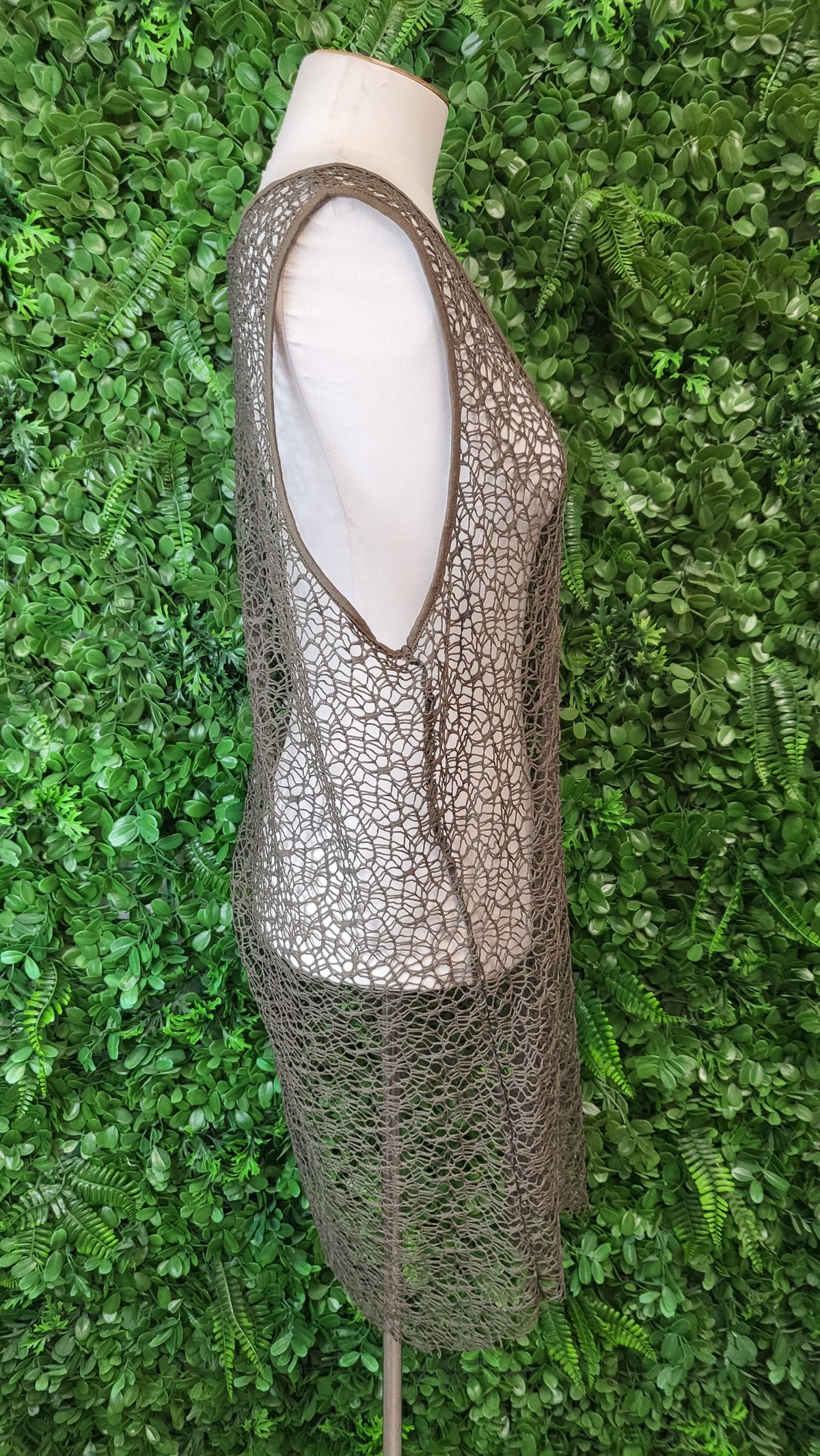 Taylor Khaki Net Tank (14)