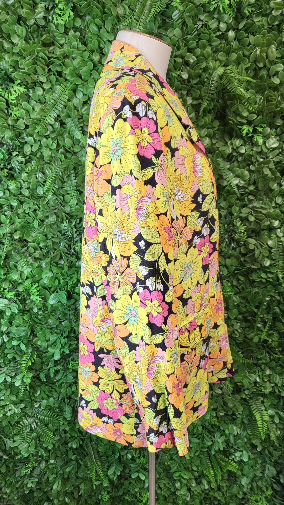 Sass Retro Print Linen Blend Blazer (14)