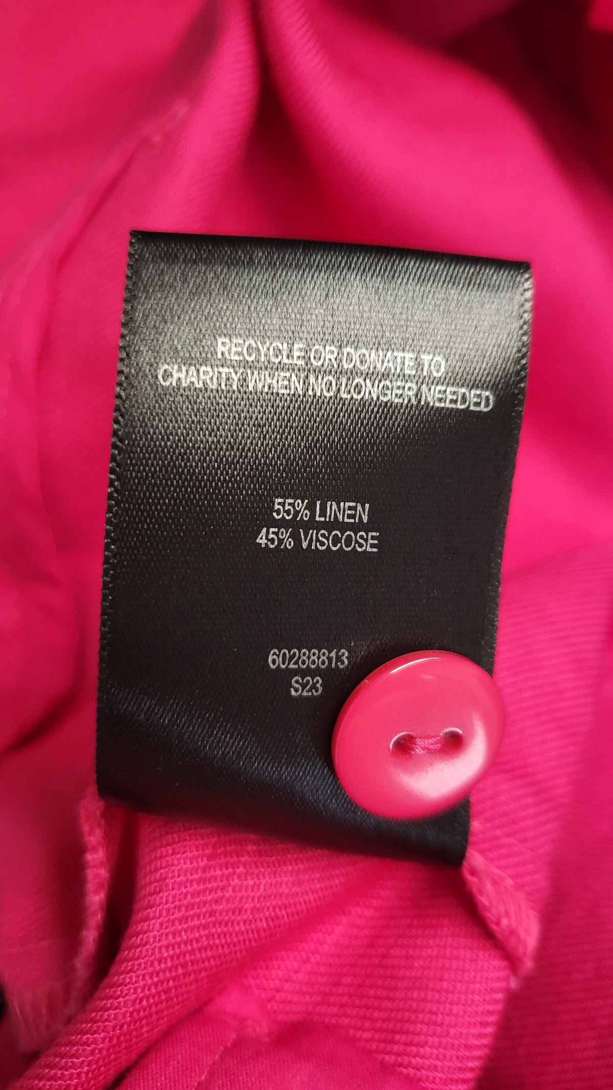 Witchery Fushia Pink Linen Blend Shorts (10)