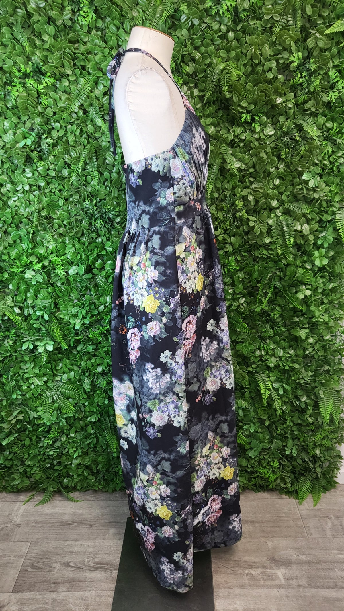 Unknown Floral Pleat Bodice Dress (10)