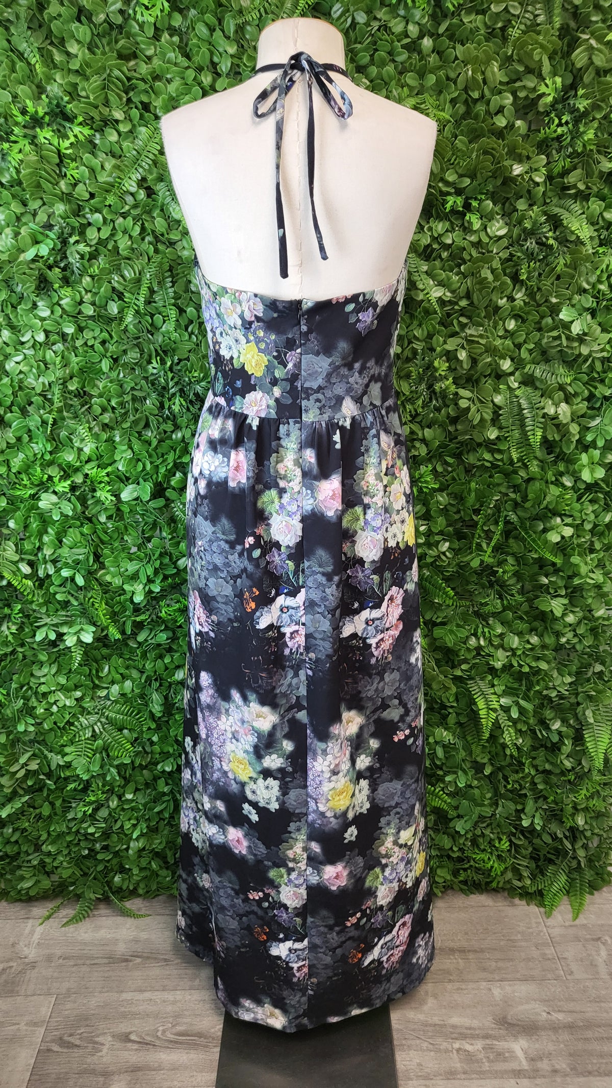 Unknown Floral Pleat Bodice Dress (10)