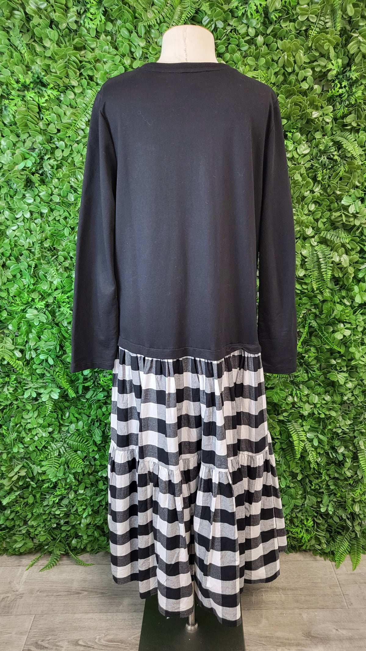 Curate Black/Check Easy Breezy Dress (10-12)
