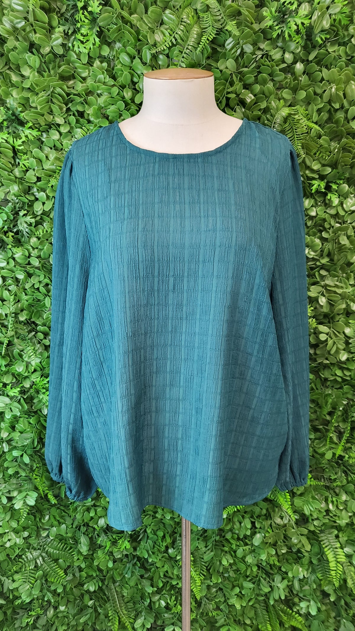 Seeking Lola Green Shirred Top (16)