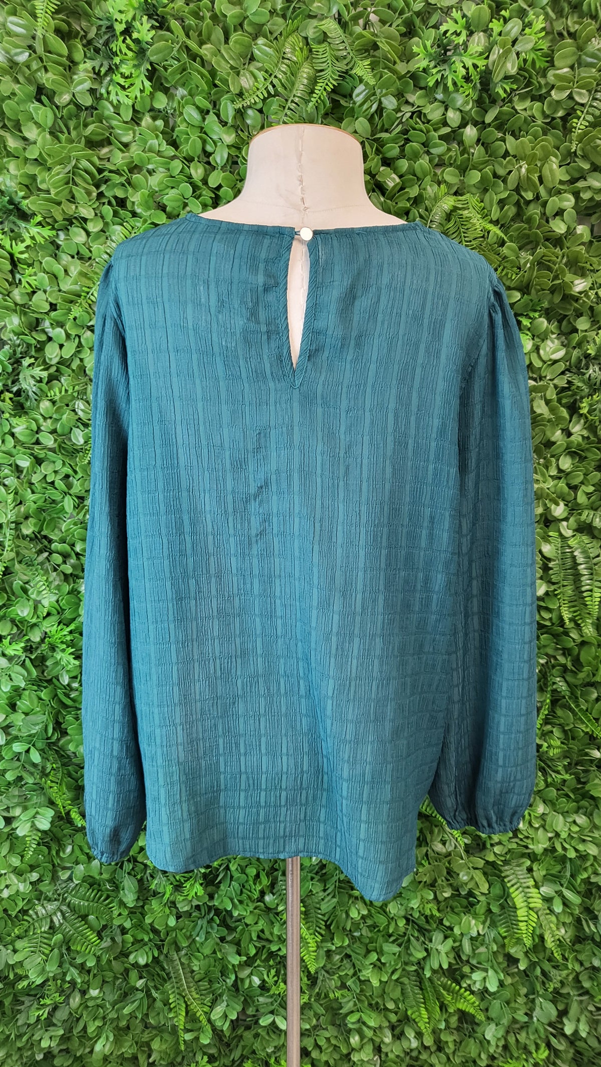 Seeking Lola Green Shirred Top (16)