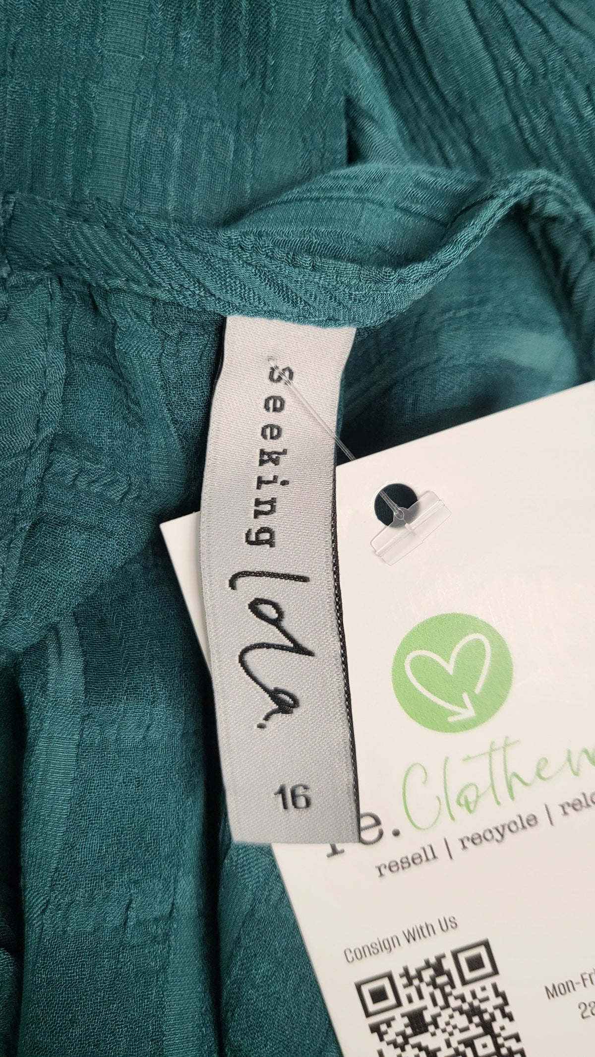 Seeking Lola Green Shirred Top (16)