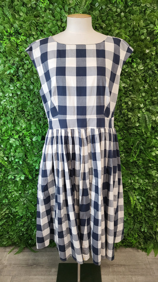Laura Ashley Check Fit & Flare Dress (14)