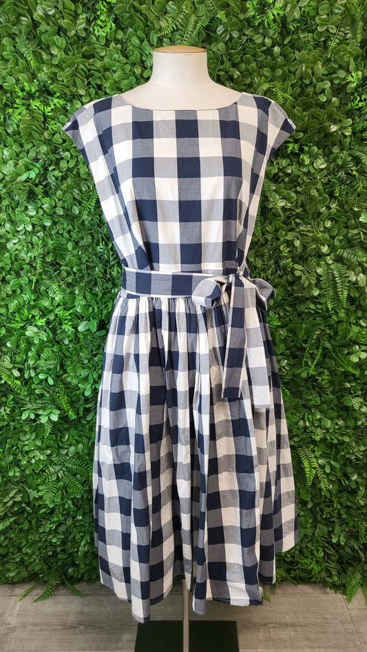 Laura Ashley Check Fit & Flare Dress (14)