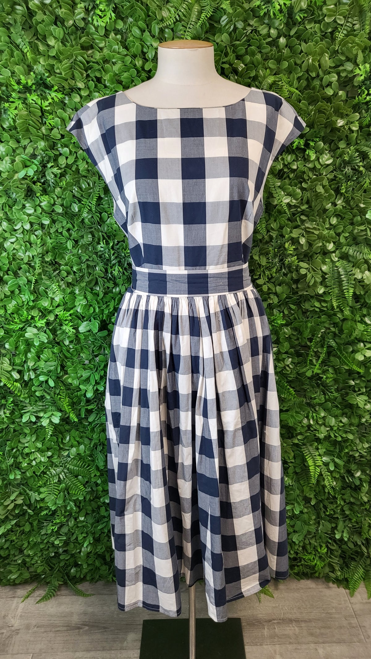 Laura Ashley Check Fit & Flare Dress (14)