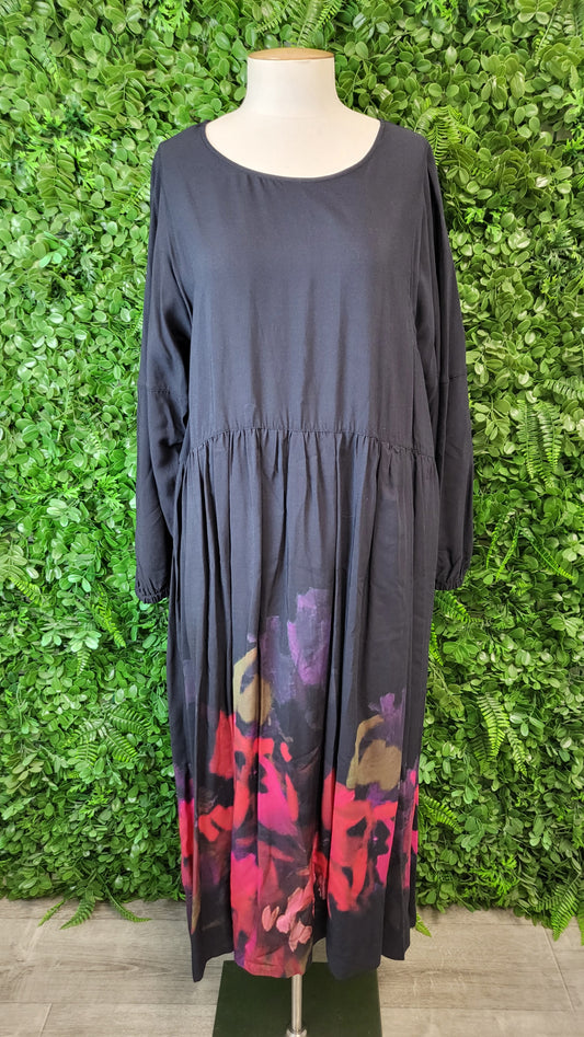 Deanne Hobbs Black/Print Print Dress (14)