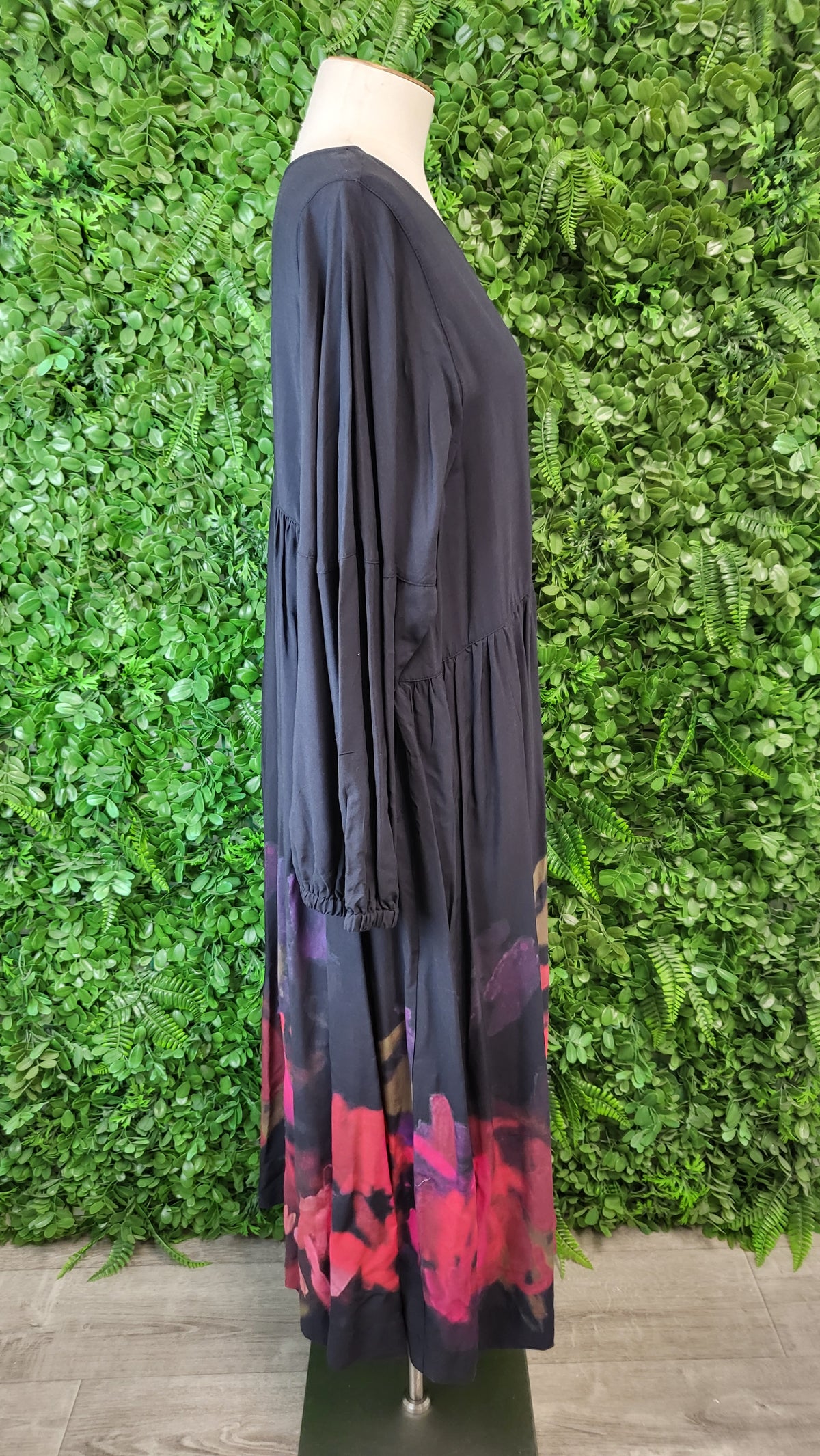 Deanne Hobbs Black/Print Print Dress (14)