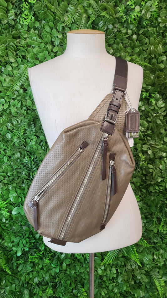 Coach Brown Thompson Sling Pack 36x19x9cm