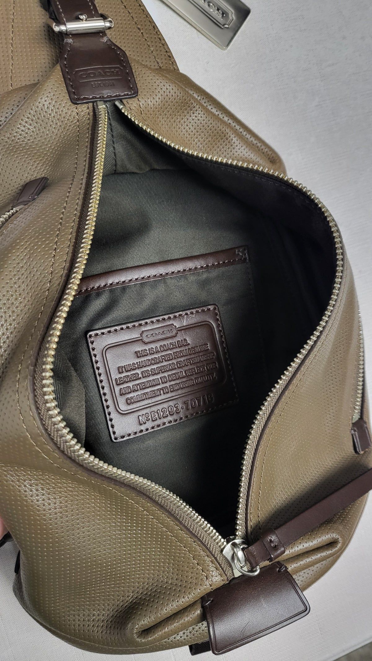 Coach Brown Thompson Sling Pack 36x19x9cm