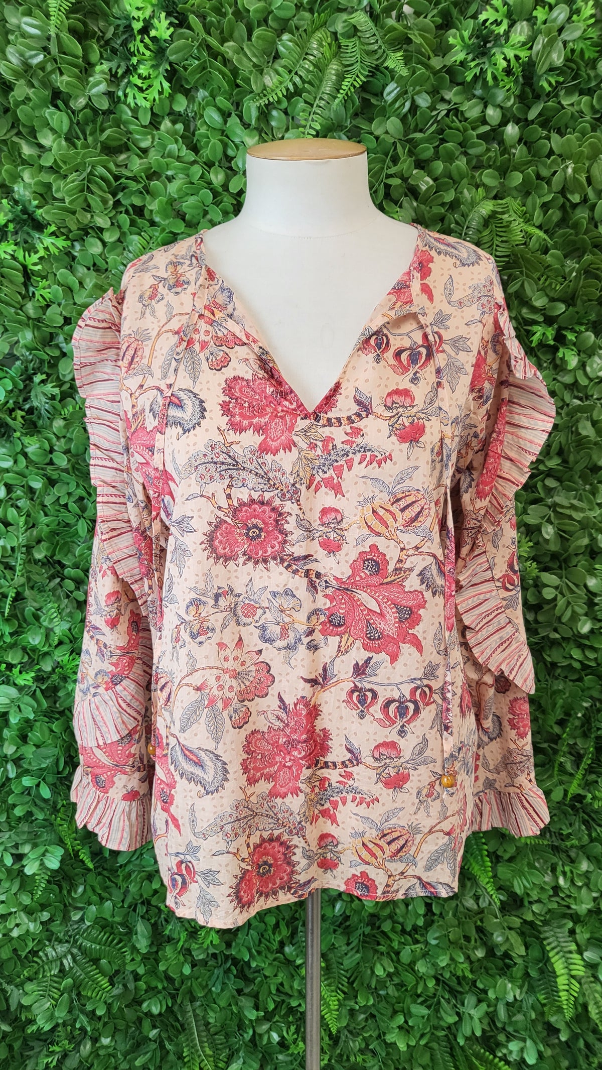 Joop & Gypsy Floral Frill Sleeve Top (12)