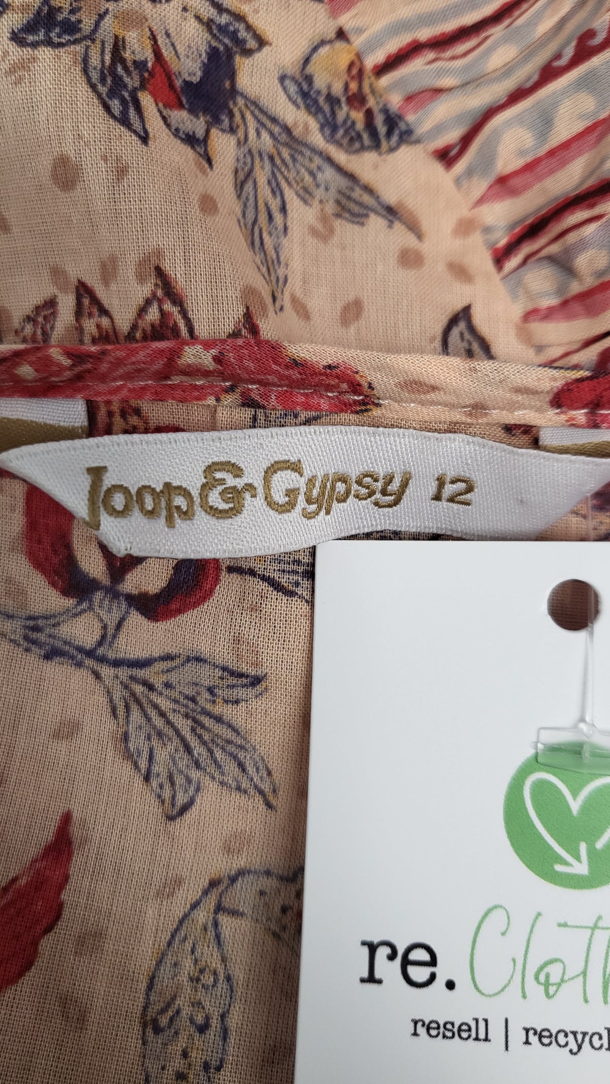 Joop & Gypsy Floral Frill Sleeve Top (12)