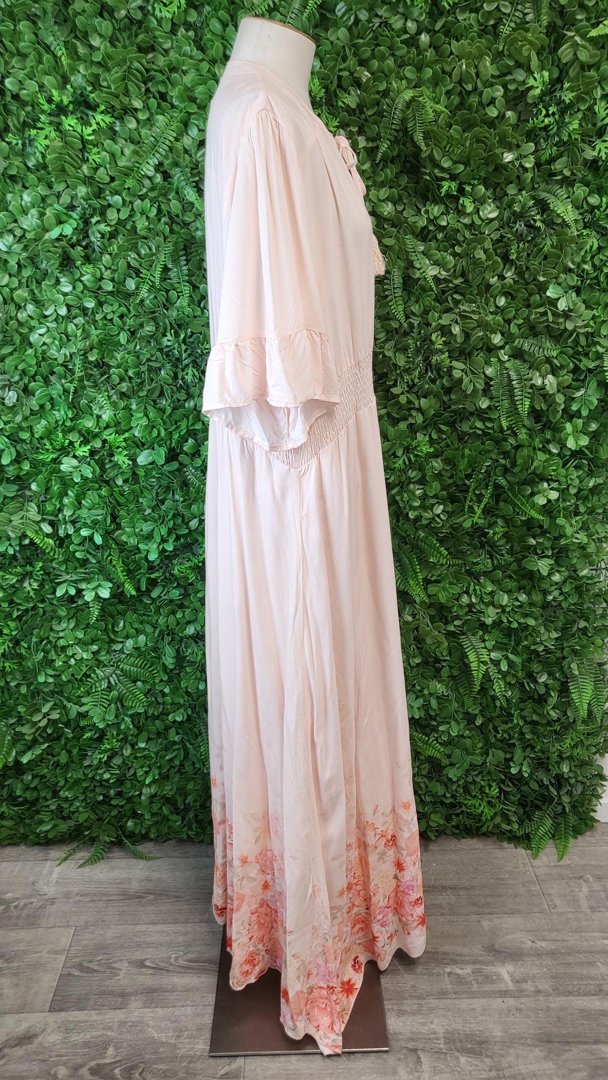 Salty Crush Peach Hem Print Dress (18-20)