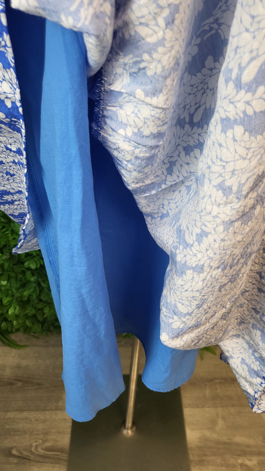 Seeking Lola Blue Tiered Dress (20)