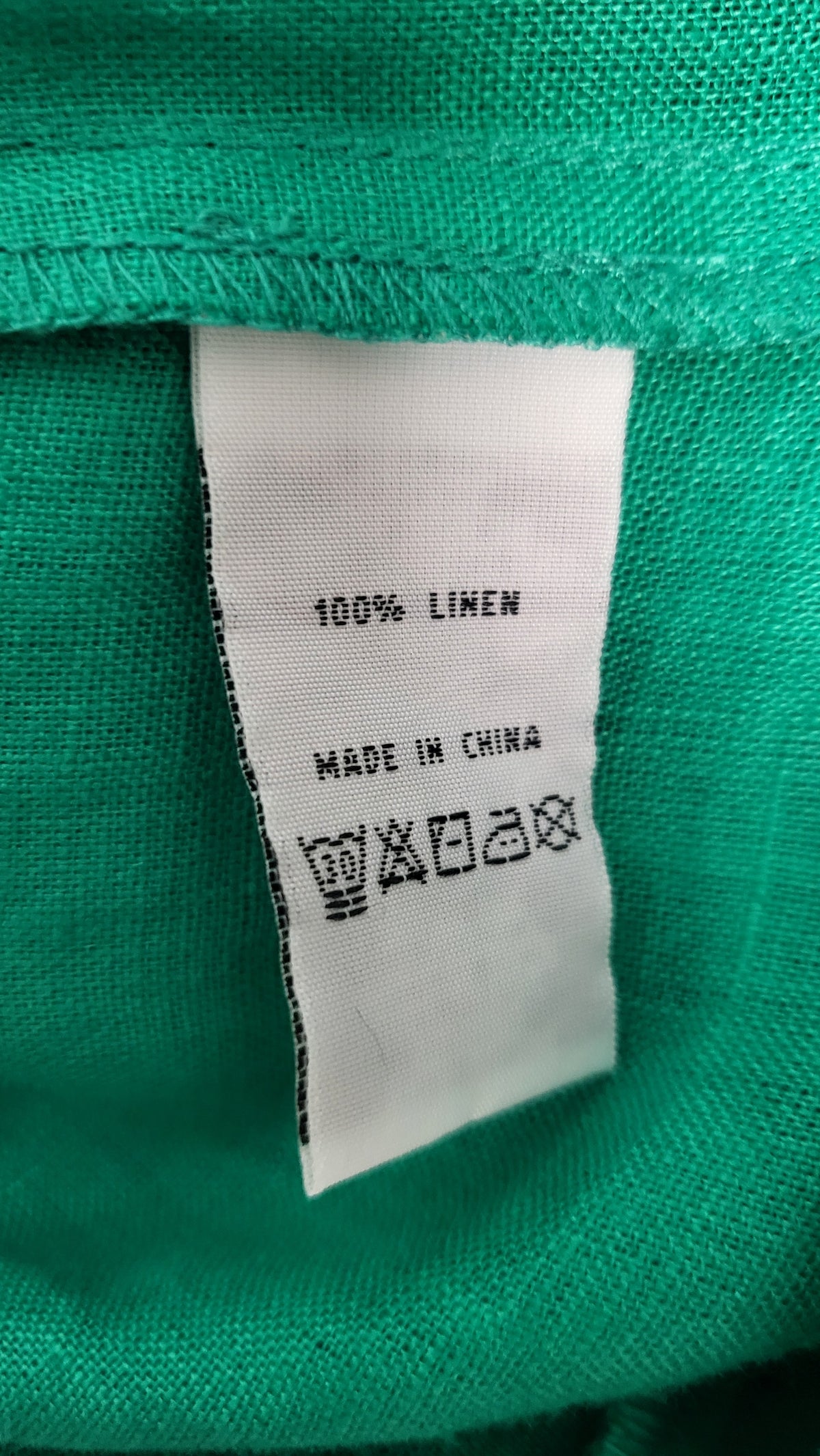 Foil Green Linen Dress (16)