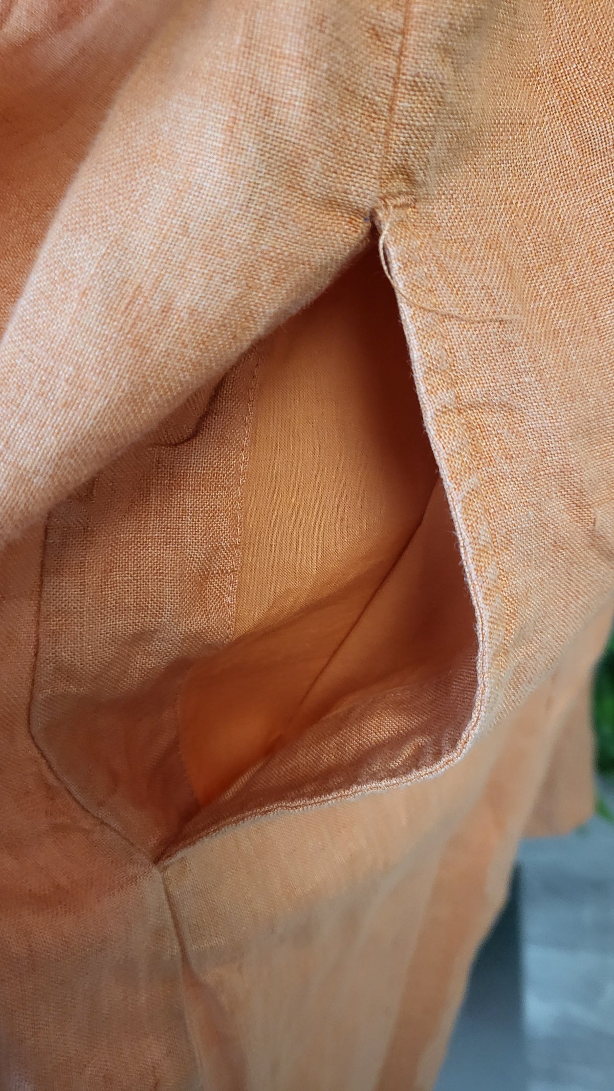 Trenery Orange Linen Dress (16)