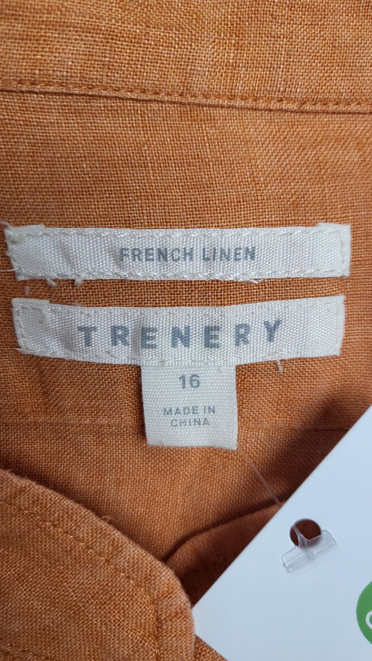 Trenery Orange Linen Dress (16)