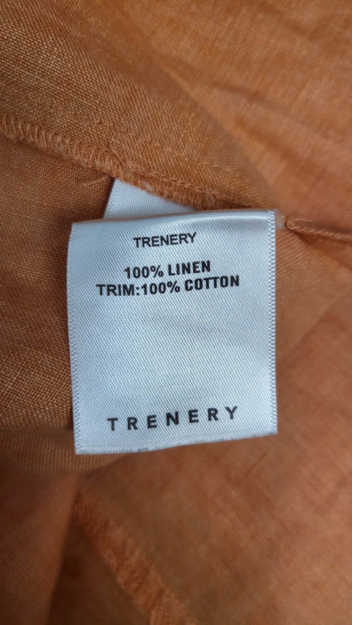 Trenery Orange Linen Dress (16)