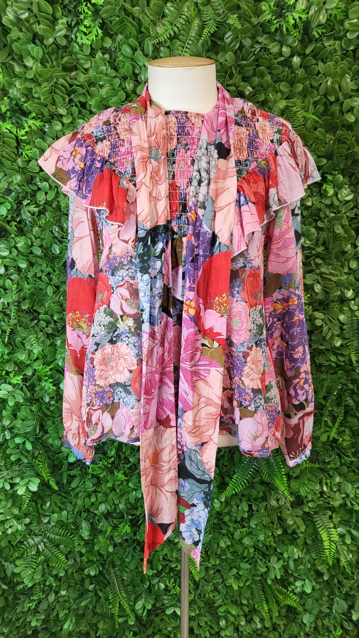 Coop Floral Cupid Bow Blouse (10)