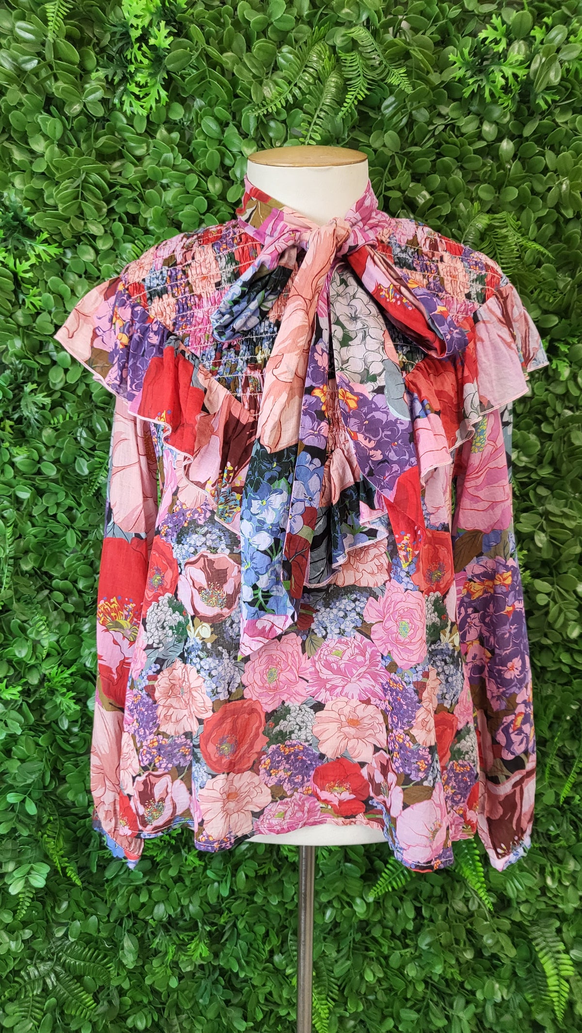 Coop Floral Cupid Bow Blouse (10)