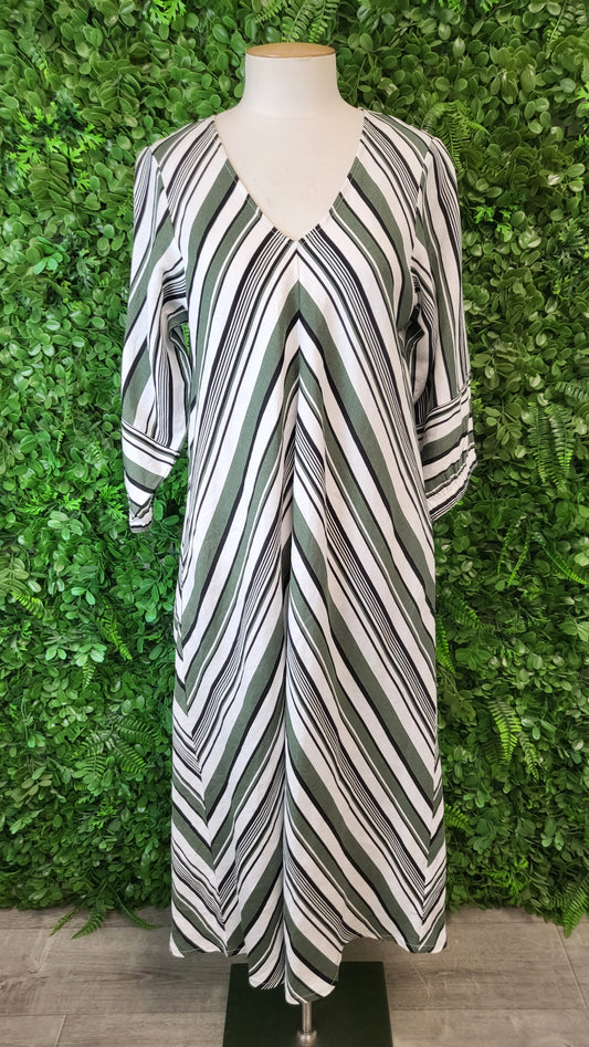 Marco Polo Stripe Linen Dress (8)