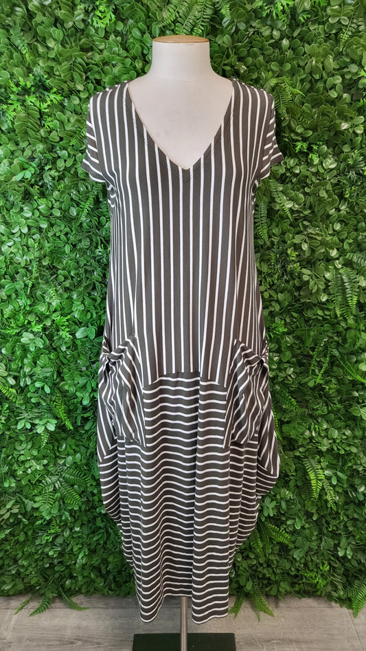 Foil Stripe Knit Dress (10)