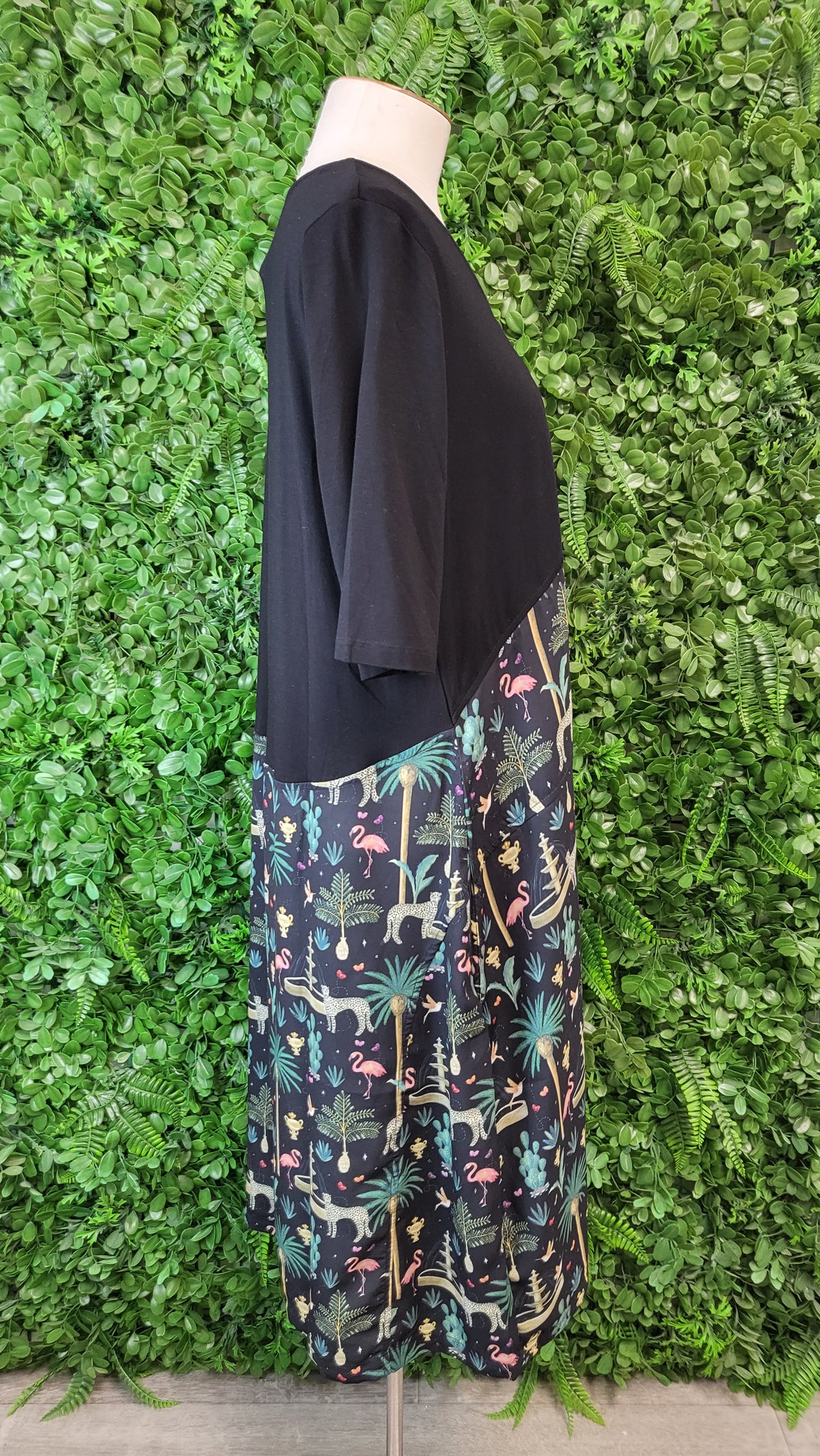 Memo Animal Hem Print Dress (12)