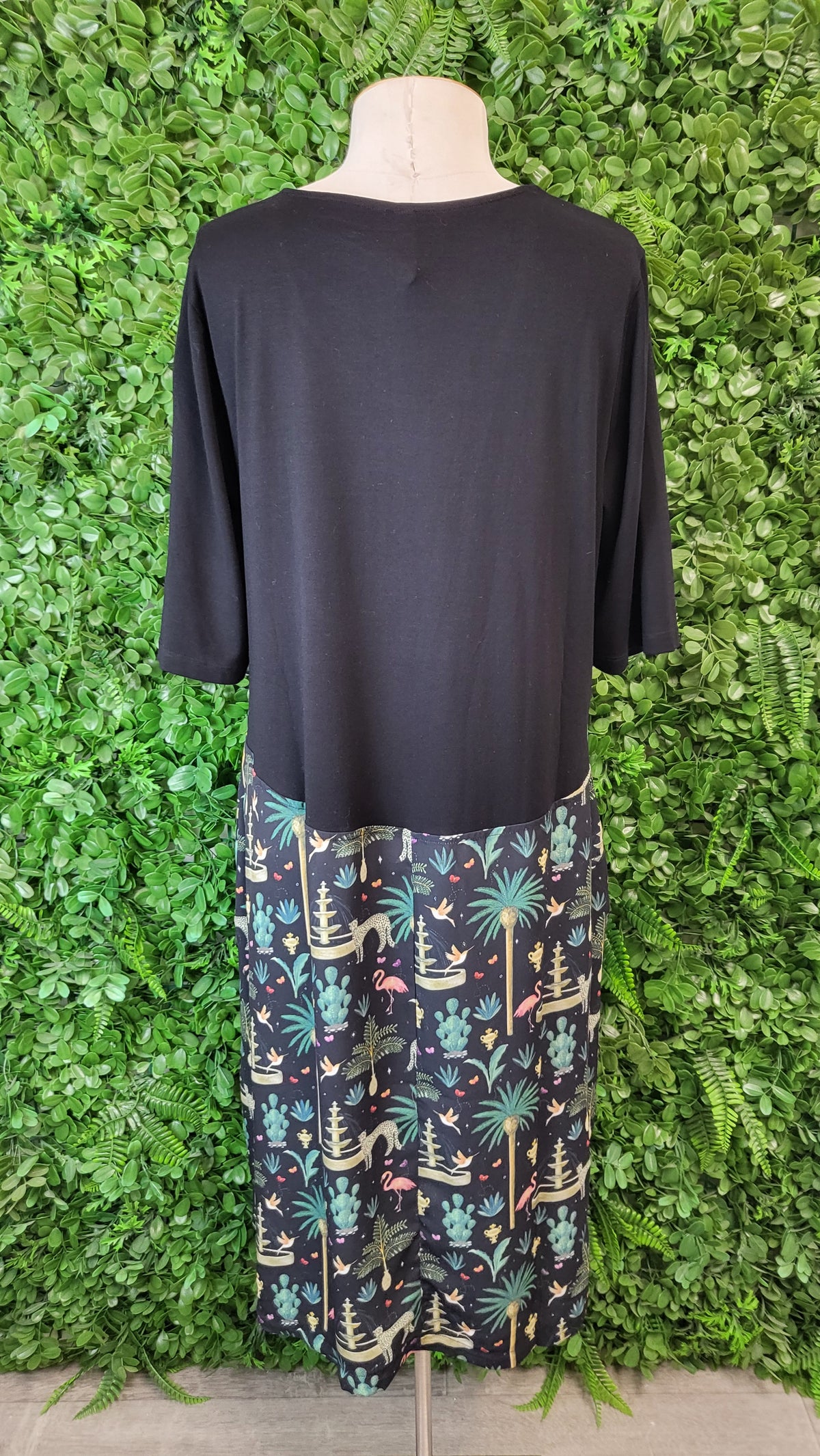 Memo Animal Hem Print Dress (12)