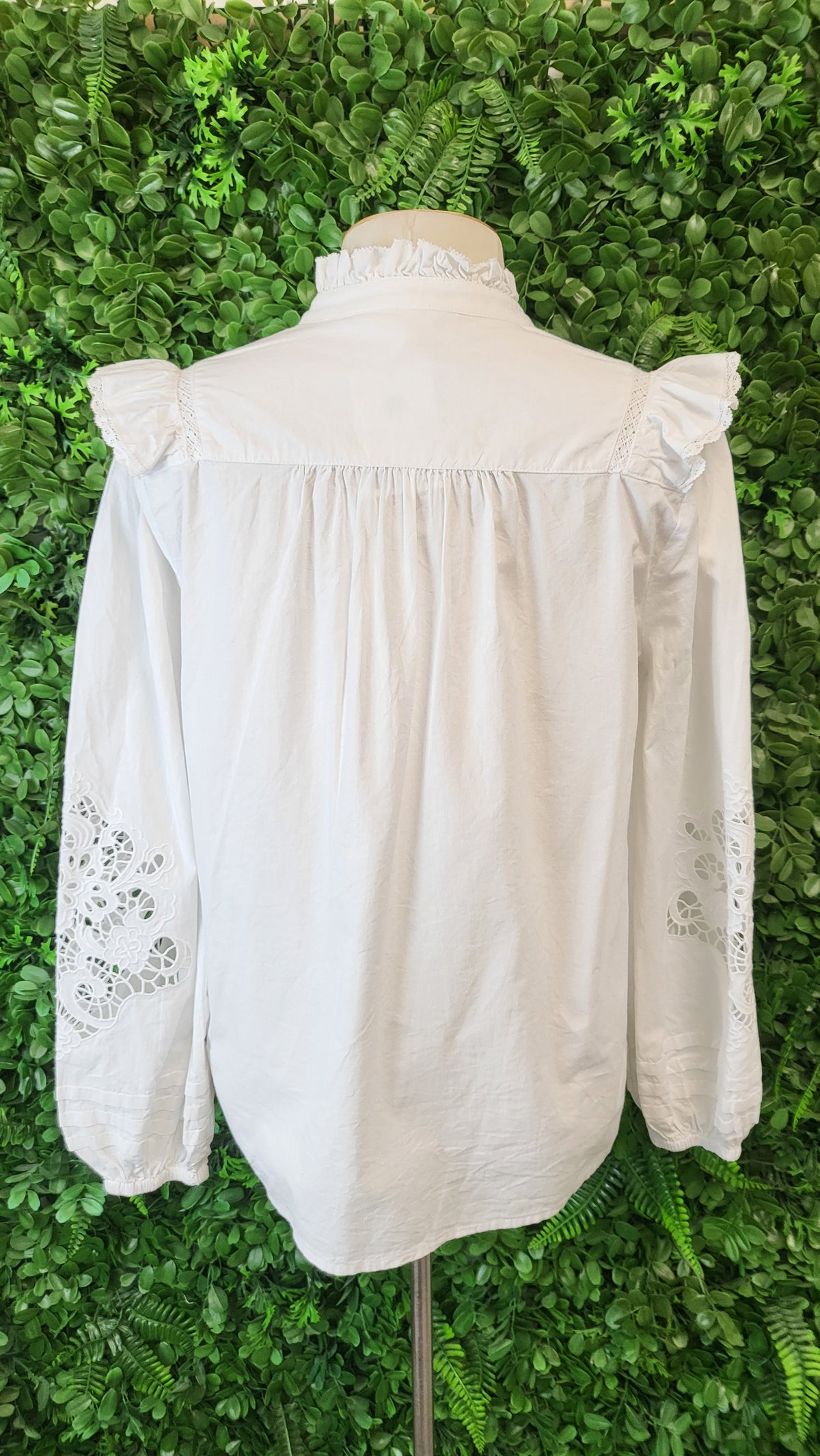 Loobies Story White Frill Yoke Shirt (10)