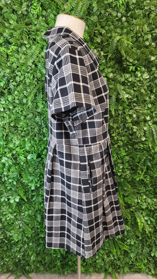 Dangerfield Black/White Shirt Dress (14-16)