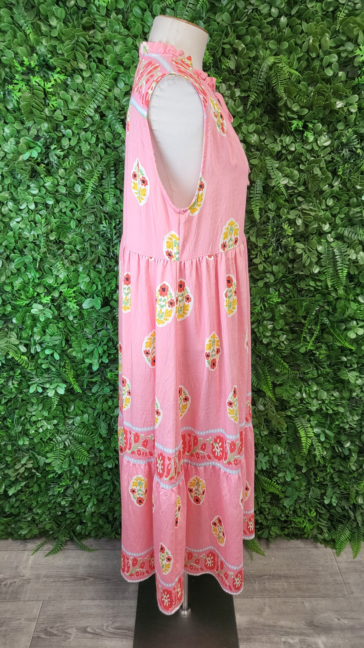 Halo & Hazard Pink Boho Dress (12)
