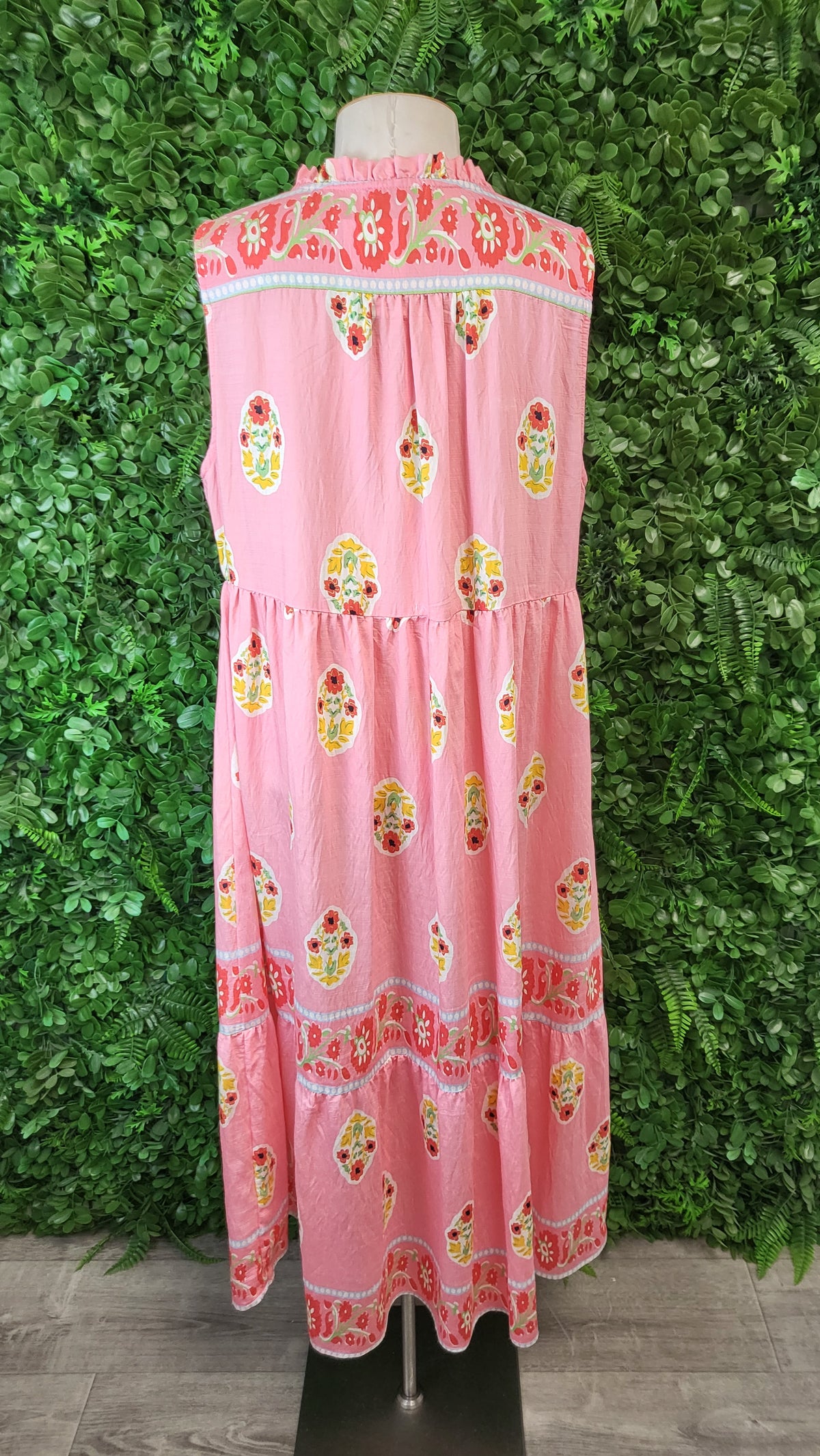 Halo & Hazard Pink Boho Dress (12)