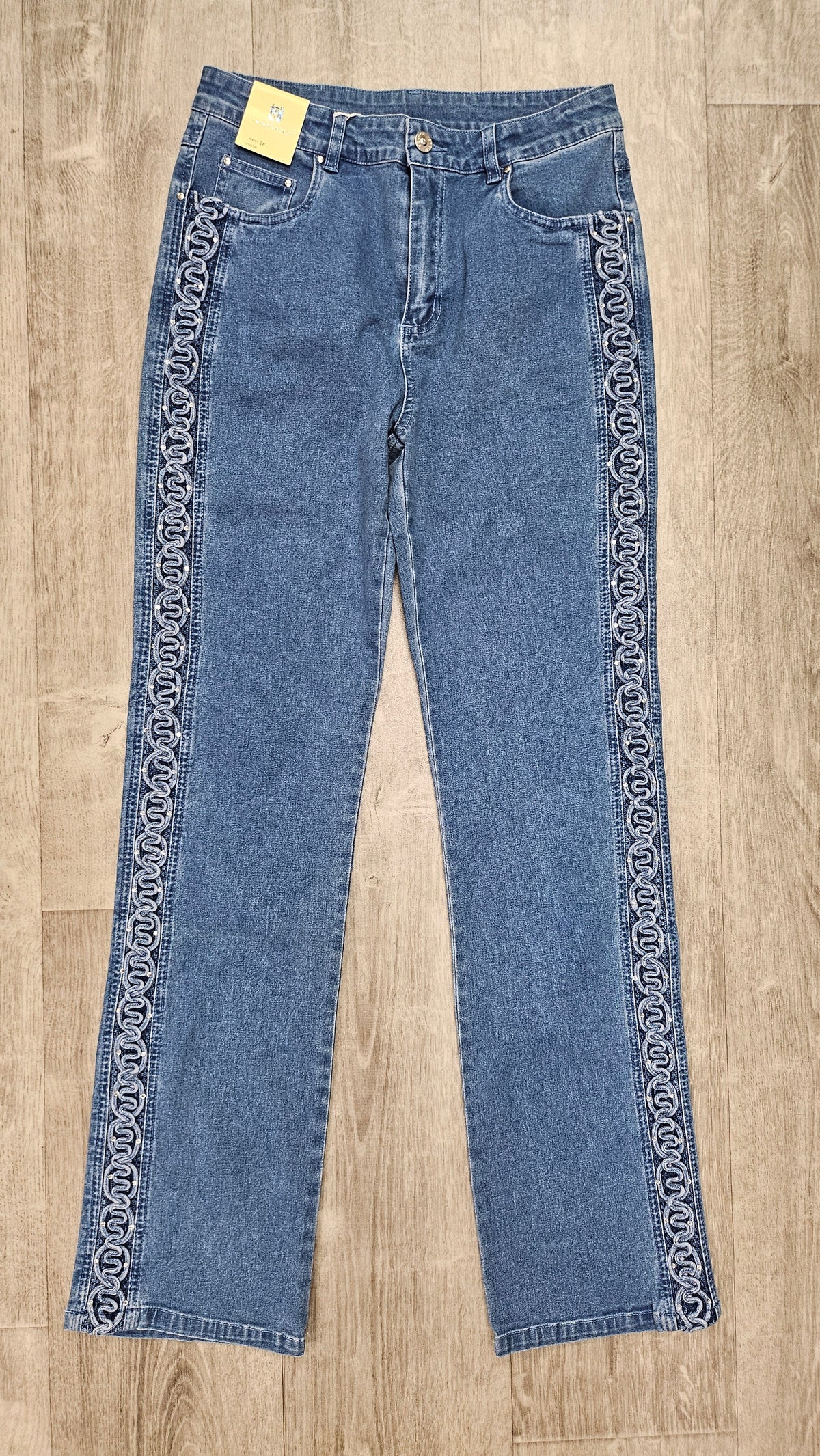 Green Source Blue Straight Leg Jean BNWT (10)