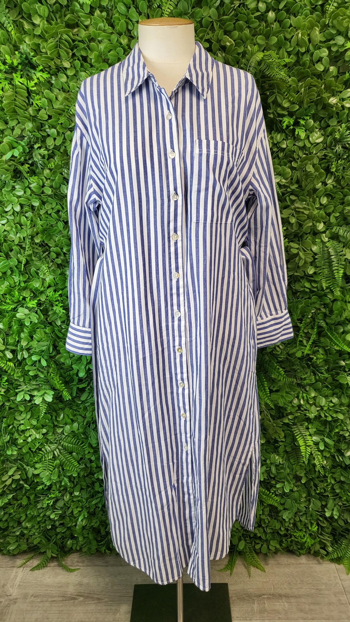 Stories Be Told Stripe Forward Dress BNWT (10)
