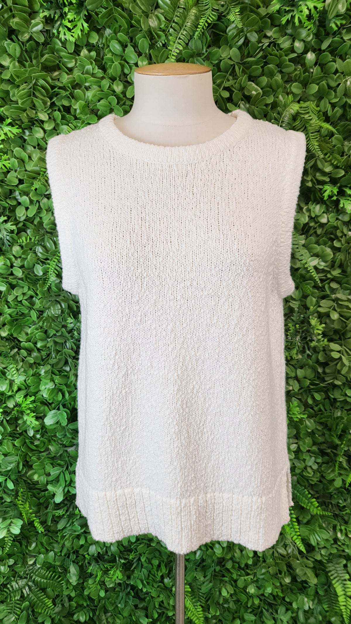 Forever New Ecru Textured Knit Top (14)