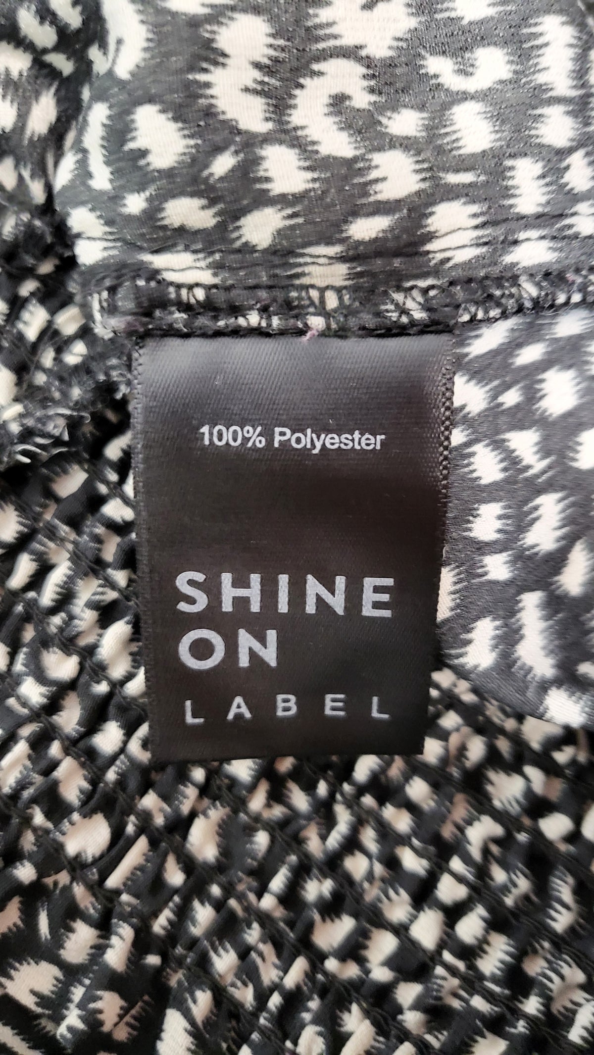 Shine On Label Print Wide Leg Pant (10)