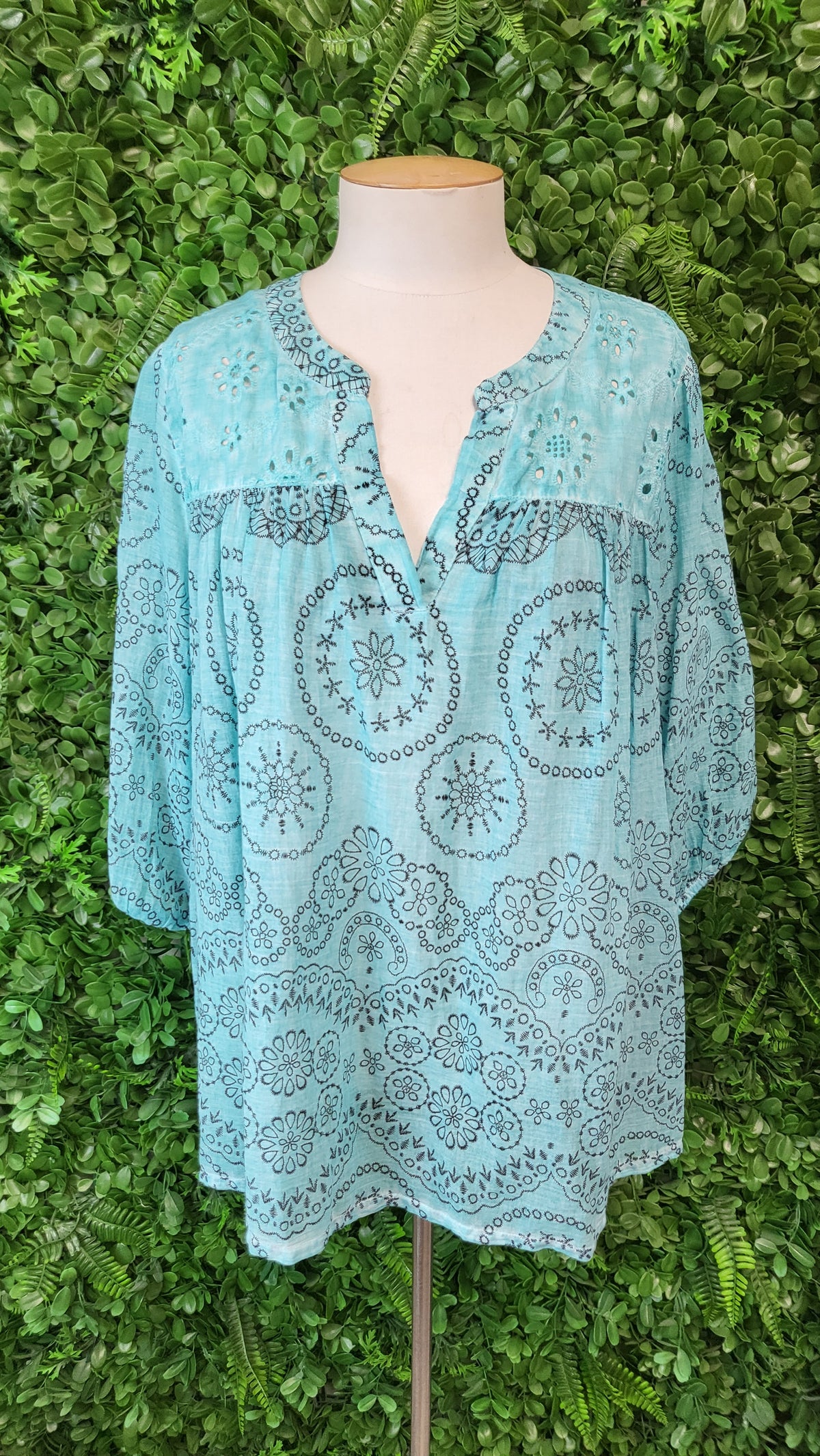 Virtuelle Blue Print Top (14)