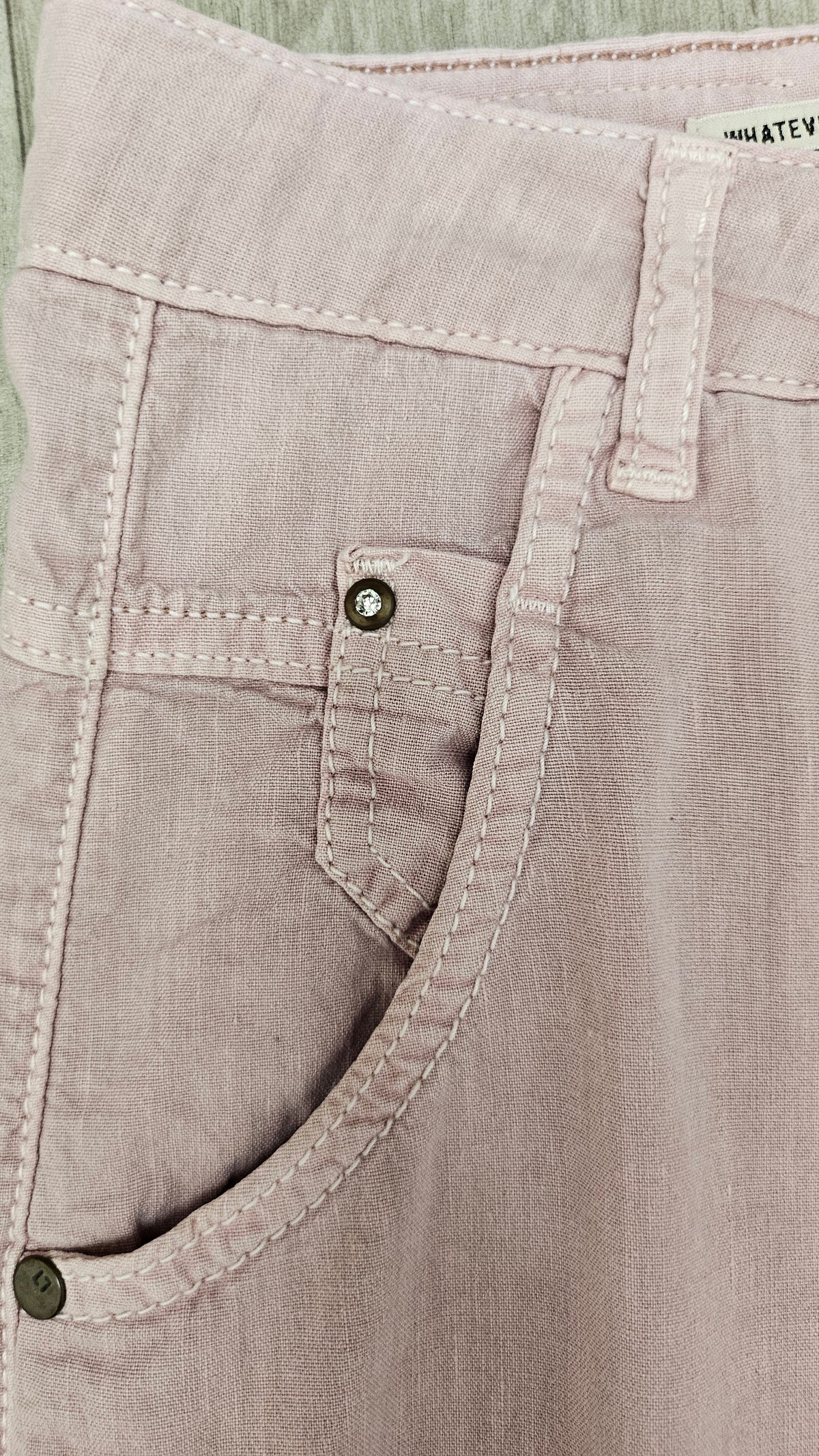 Zhrill Pink Linen Blend Pant (12)