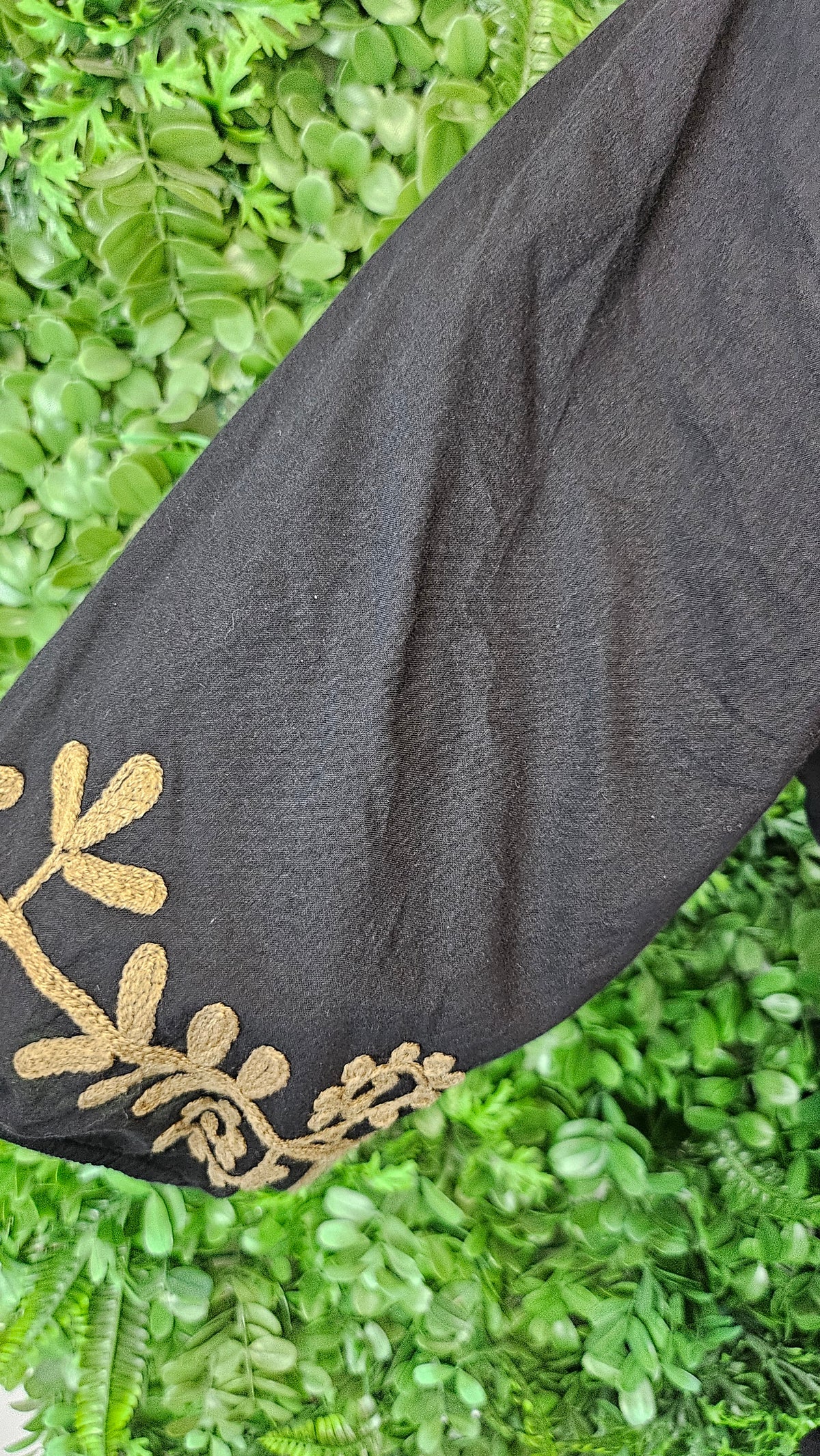 I Am Pylgrim Black Embroidery Dress (10-12)