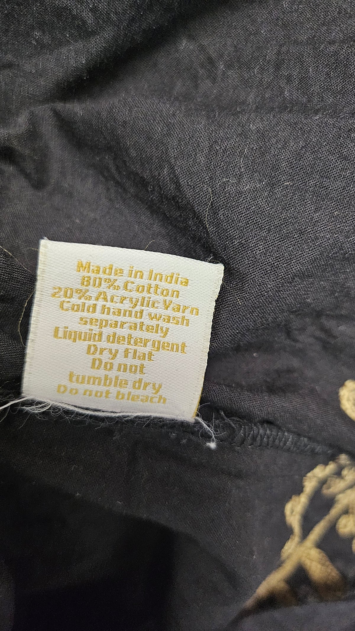 I Am Pylgrim Black Embroidery Dress (10-12)
